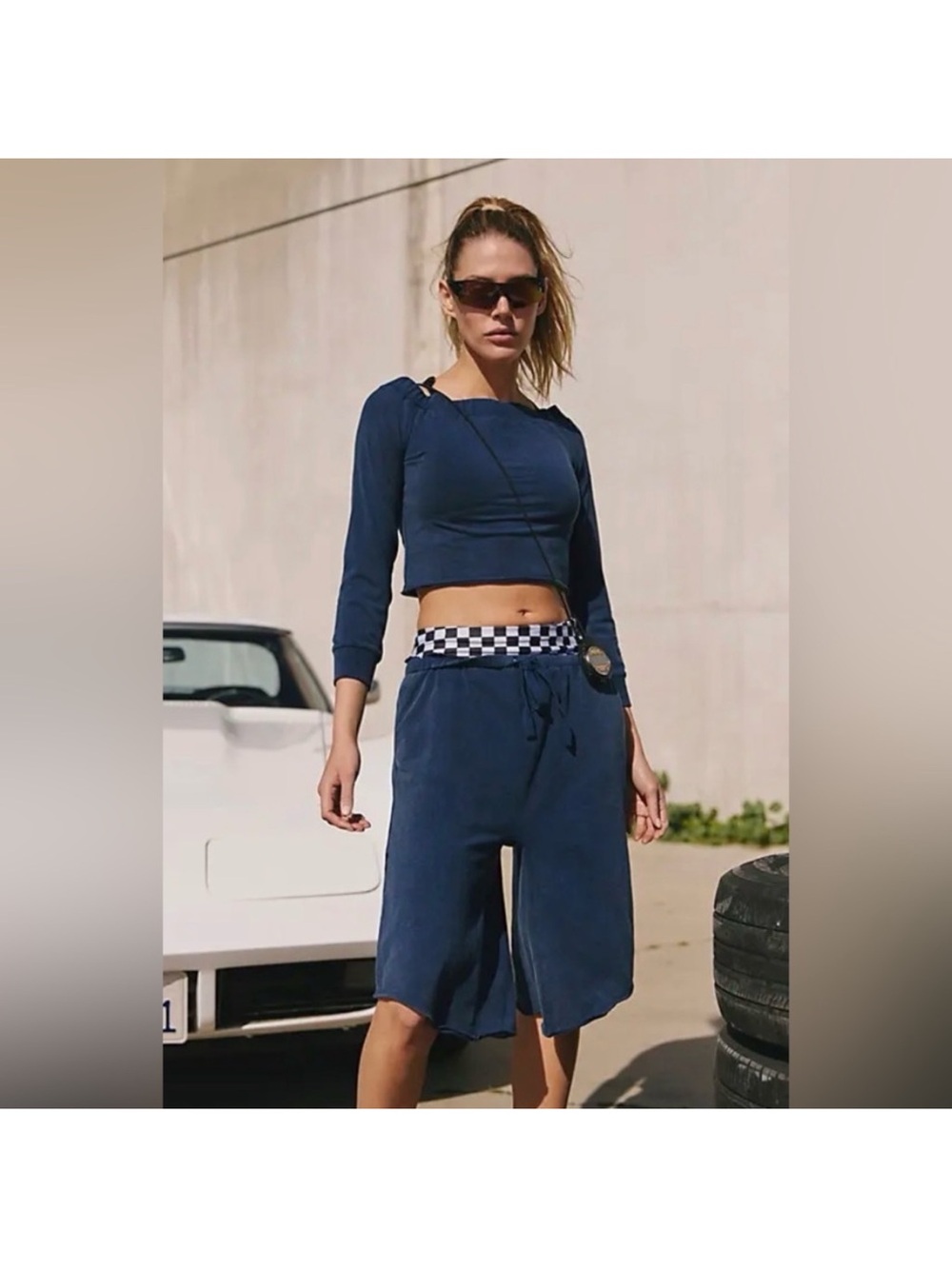 Free People Hot Shot Easy Set. NWT midnight navy
